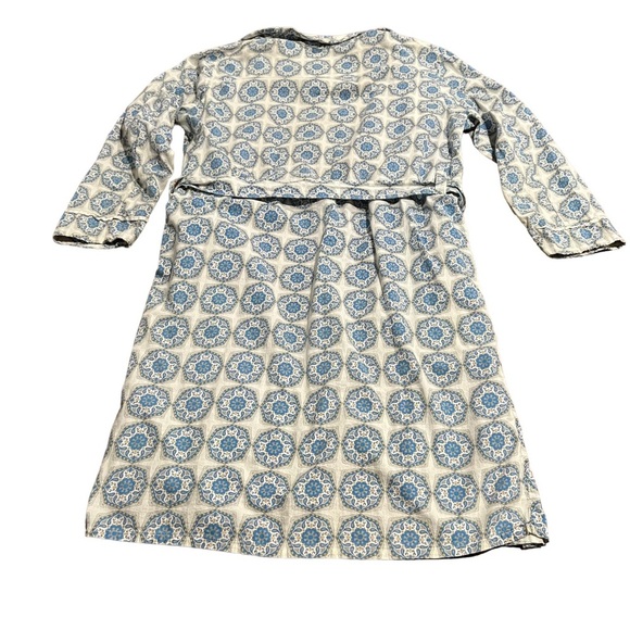John Wells Ltd. Unisex Vintage 100% Cotton Wash & Wear Print Robe XL Made in USA - Picture 2 of 7